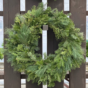 22" Wintergreen Wreath
